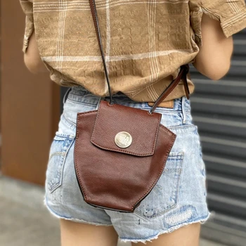 

Summer is simple in early autumn Small square bag leather female bag tide wild shoulder messenger bag handbag