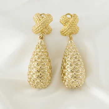 

wedding drop earrings jewelry earrings gift gold big earrings for african women