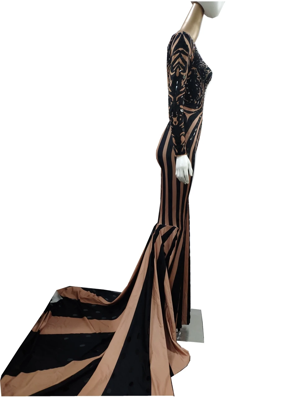 Модное черное платье Русалка Стразы с блестками женское вечернее для выпускного