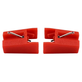 

2PCS Turntable Stylus Dynamic Magnetic Needle Record Player Reader Vinyl LP Gramophone Replacement Accessories