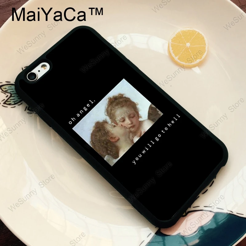MaiYaCa ангелы Эстетическая эстетика ТПУ Пластиковый чехол для телефона для iPhone 11 Pro MAX X XR XS MAX 6 6s 7 8 Plus 5S задняя крышка чехол