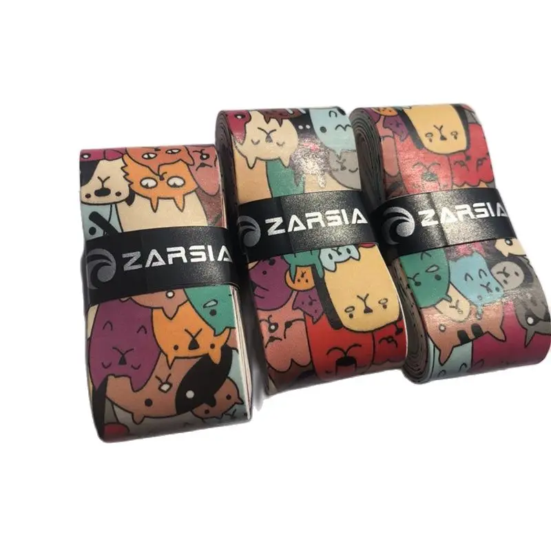 20 pcs ZARSIA NEW printing tennis overgrips,Anti-Slip badminton Overgrips, colorful squash racket overgrips