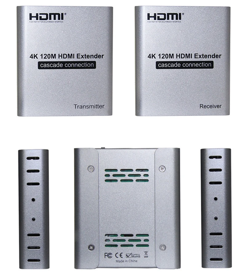 4K 30Hz HDMI удлинитель каскадное соединение с локальной петлей через Cat5e 6e CAT6 Ethernet кабель передатчик приемник ноутбук ПК к ТВ
