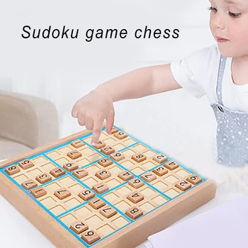 

5 In 1 Educational Toys Wooden Sudoku Chess Logic Training Box Children Develop Kids Gobang Party Board Game Birthday Gift