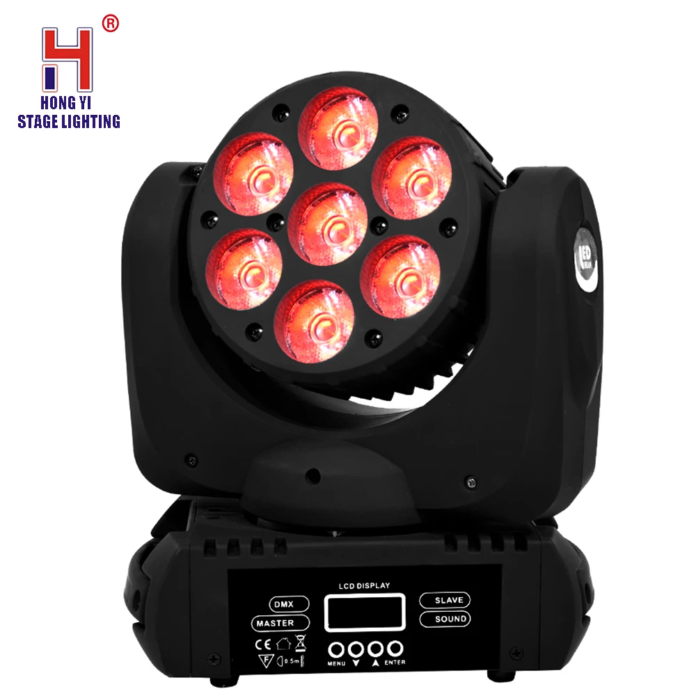 

LED Moving Head Wash 7x12W RGBW Lighting beam moving head light DMX controller moving machine professional stage light