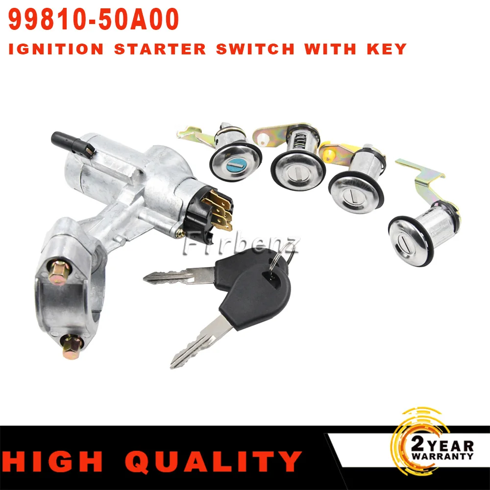 99810-50A00 Ignition Starter Switch with 2 Keys for Nissan For Patrol GQ Y60 1988-1998 switch Sentra B12 1986-on | Автомобили и