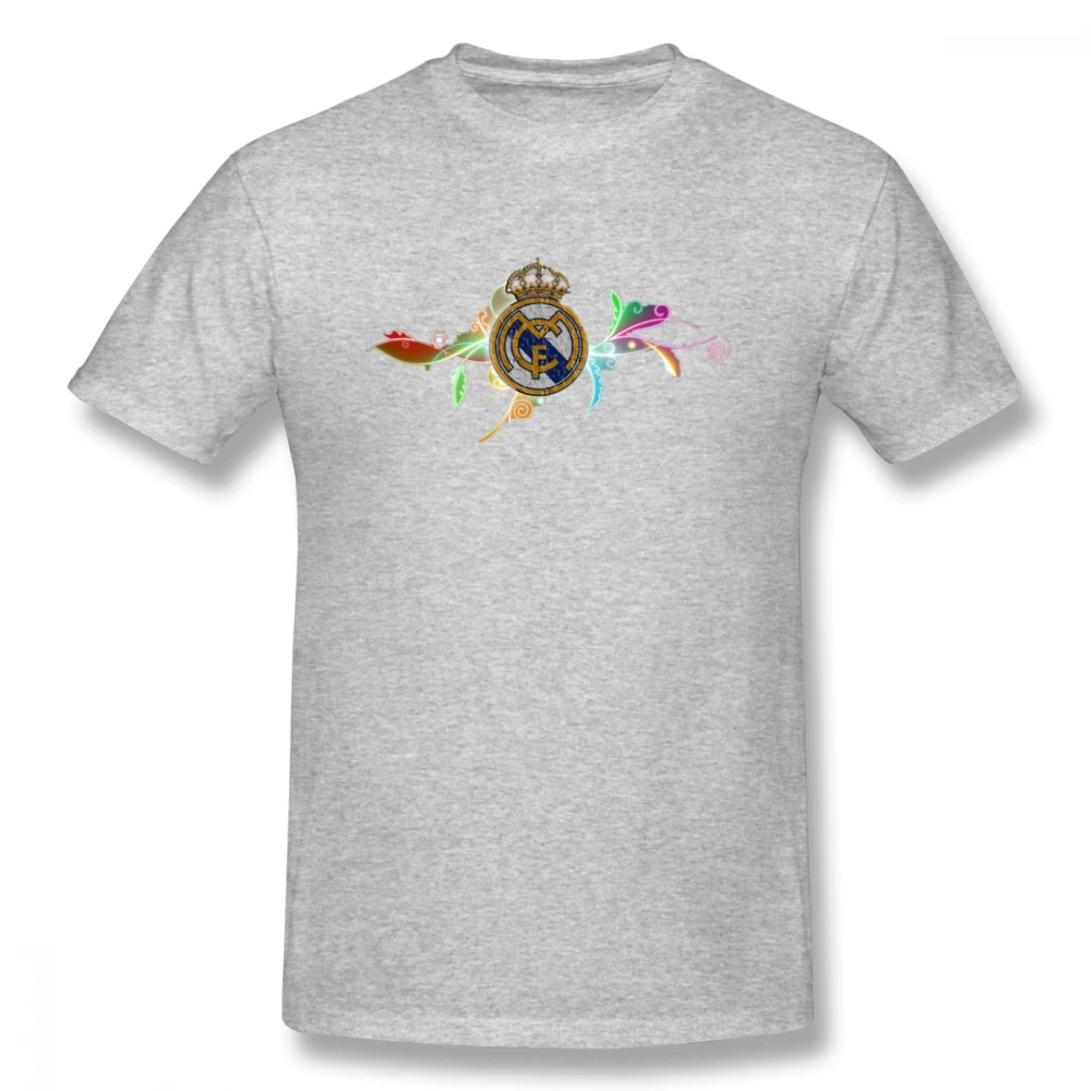 Interesting Real Madrid Sign Casual O-Neck Men's Basic Short Sleeve T-Shirt 100% Cotton Tee Shirt Printed men clothes 2019