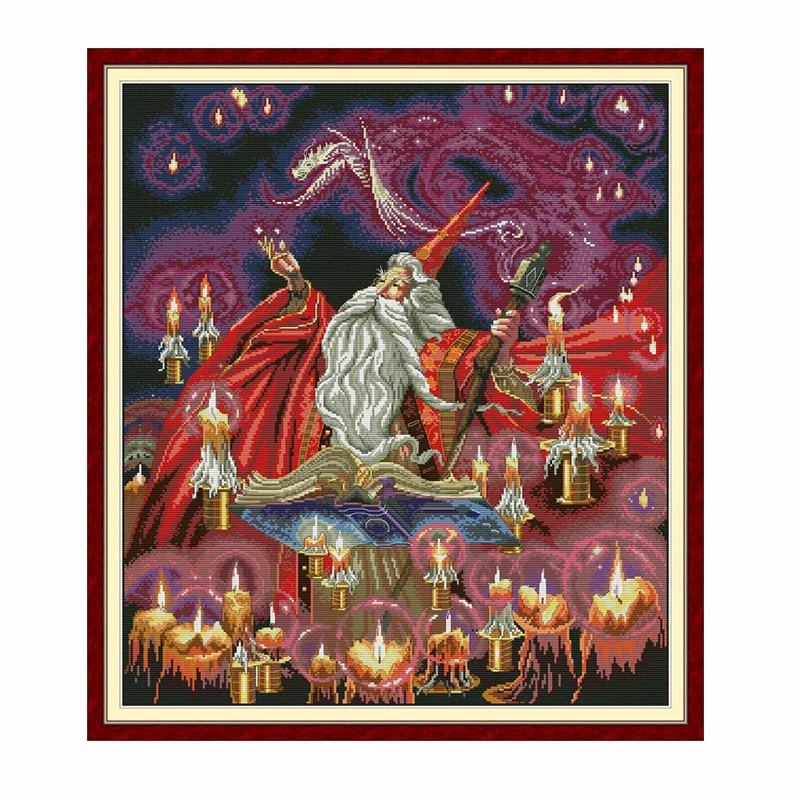 Interesting magician Cross Stitch Kits Embroidery Needlework Set 11CT 14CT Chinese DIY Pattern for Home Decor gift | Дом и сад