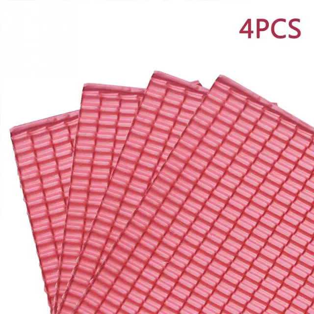 4pcs/set  Miniature Roof Tiles Sand Table PVC Model Building Layout Landscape Diorama DIY Toy Safe & Wear-resistant Lightweight 1