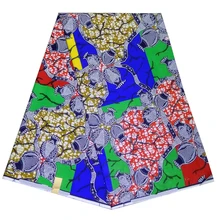 Хлопок, африканская ткань с принтом, высокое качество, воск с рисунком граната, цветная ткань с принтом