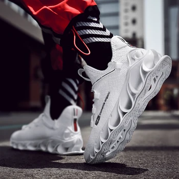 

2020 New Running Shoes Blade Cushioning Sneakers for Men Breathable Sports Shoes Outdoor Athletic Training Walking Sneakers