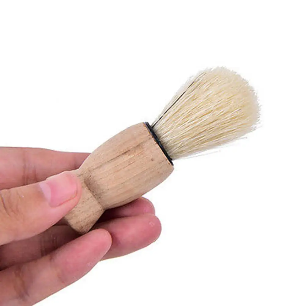 

Men Wooden Handle Badger Hair Beard Shaving Brush Beard Cleaning Tool