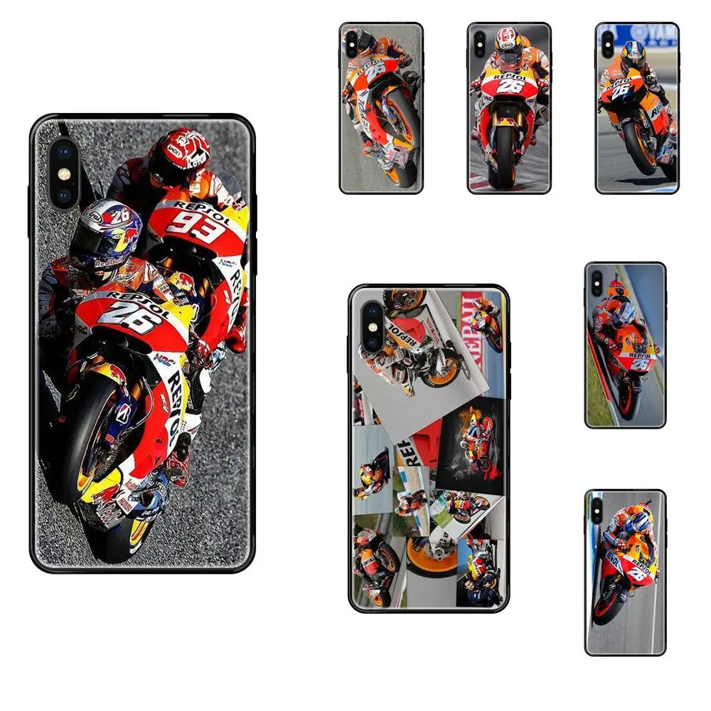 Сверхмягкие черные чехлы из ТПУ Dani Pedrosa для Samsung Galaxy S20 S10e S10 S9 S8 S7 S6 S5 edge Lite Plus |