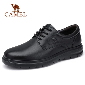 

CAMEL Men Shoes Autumn Genuine Leather Shoes Men Business Casual Office Formal Natural Leather Shoes Man Dad Flats