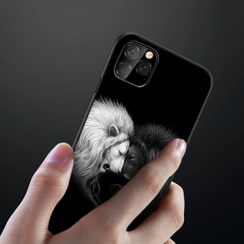 Z17 Animals The lion TPU Phone Silicone Cover for Apple iPhone 12 Pro Max 12 mini Soft Case