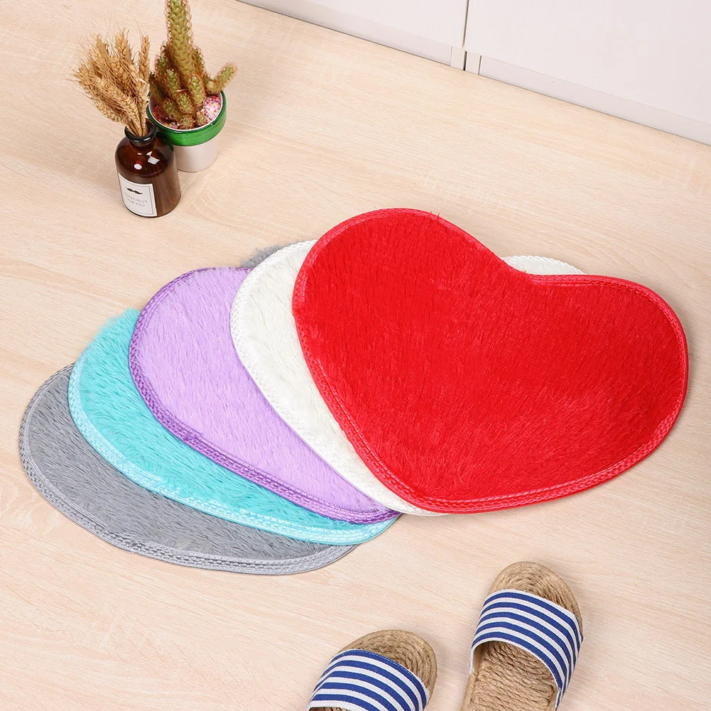 Kitchen Rugs Hearts Carpet Bathroom Heart Shape Bathroom Floor Mats