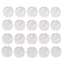 20 шт штепсельные защитные штепсельные вилки, электрическая розетка, защита для детей, защита от ударов электрическим током