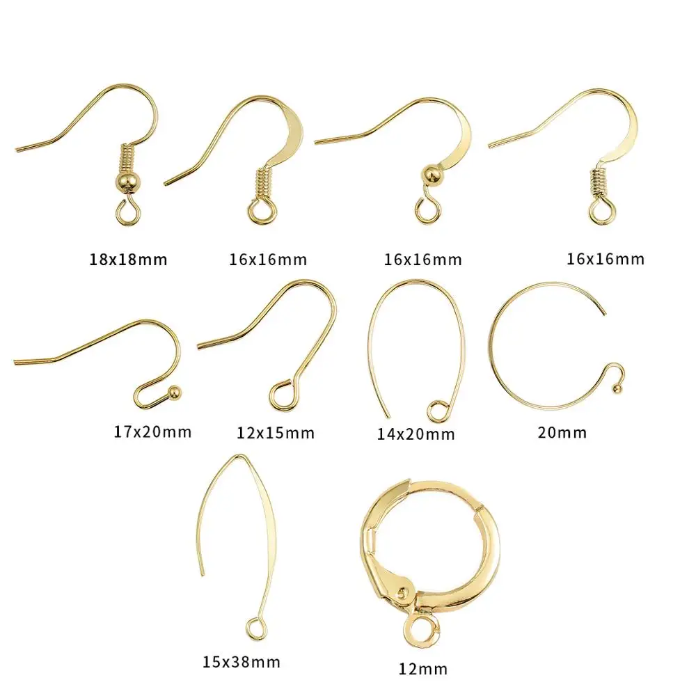 Gold Plated Earring Hooks, Gold Earring Findings, DIY Jewelry, Hook Findings,  Jewelry Connectors, Gold Finding, Jewelry Making GP 