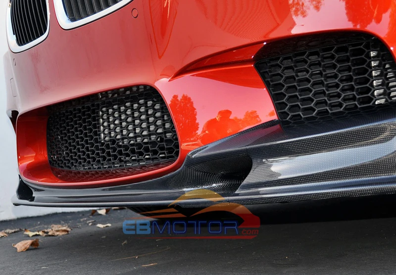 3D Style Real Carbon Fiber Front Lip Spoiler For BMW F10 5-Series M5 model 2012UP