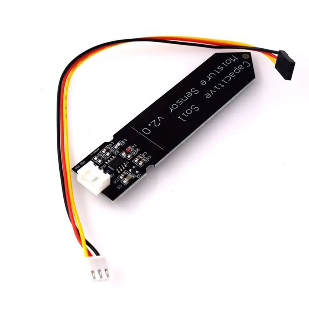Hw-390 Capacitive Soil Moisture Sensor Not Easy To Corrode Wide Voltage Operation Wire Feeding Black | Электроника