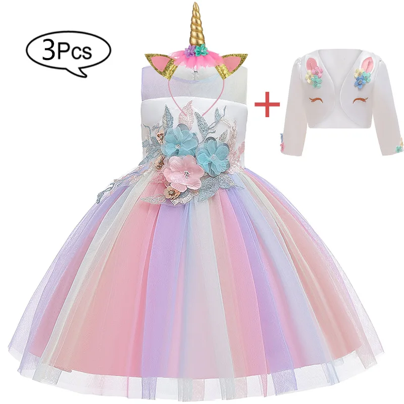 Pink Baby Girls Dress Embroider Birthday Party Princess Dress Kids Dresses For Girls Costume Carnival Ball Gown Children Clothing - Цвет: Pink