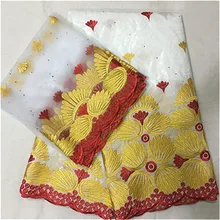 Африканская кружевная ткань из жаккардовой парчи africain bazin riche getzner riche Ткань хлопковая ткань нигерийская Кружевная повязка на голову