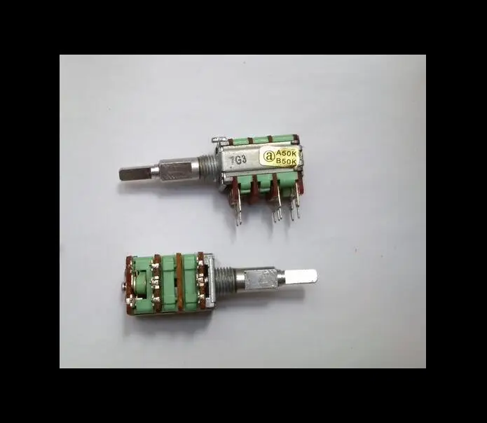 

1pcs/lot ALPHA switch 12 type with switch B50K A50K with switch potentiometer 2 section shaft