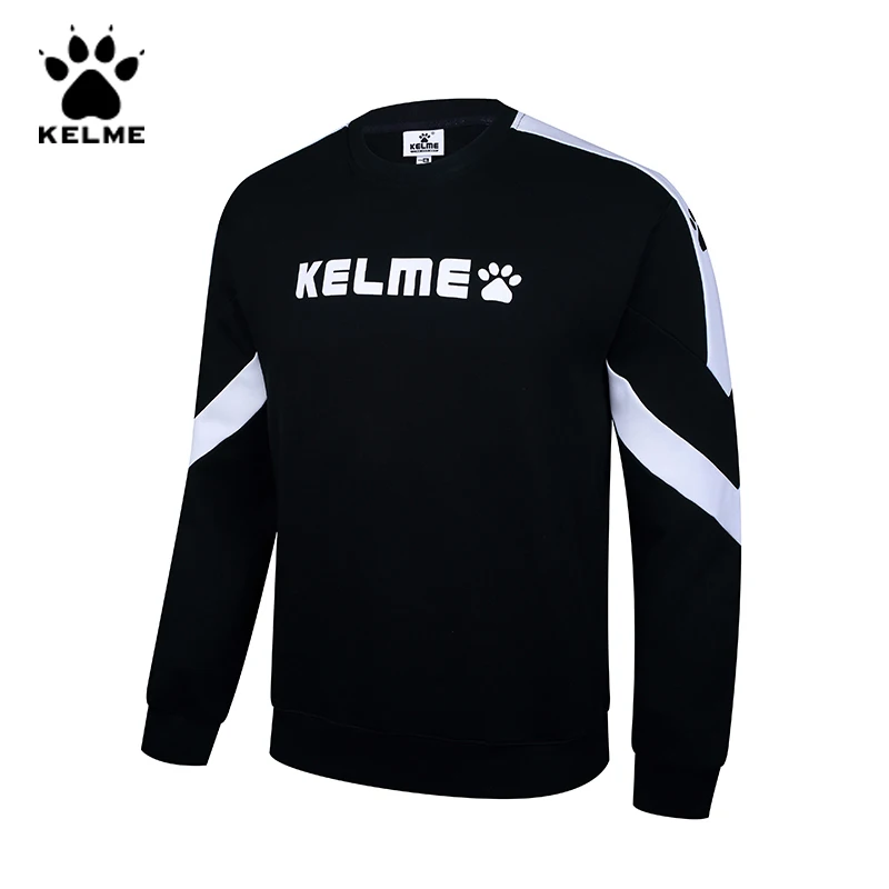 KELME мужская толстовка с круглым вырезом Весенняя полосатая Лоскутная хип хоп