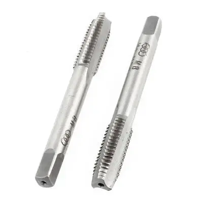 

2 Pcs M8x23mm HSS 3 Flutes Machine Screw Thread Straight Metric Taps