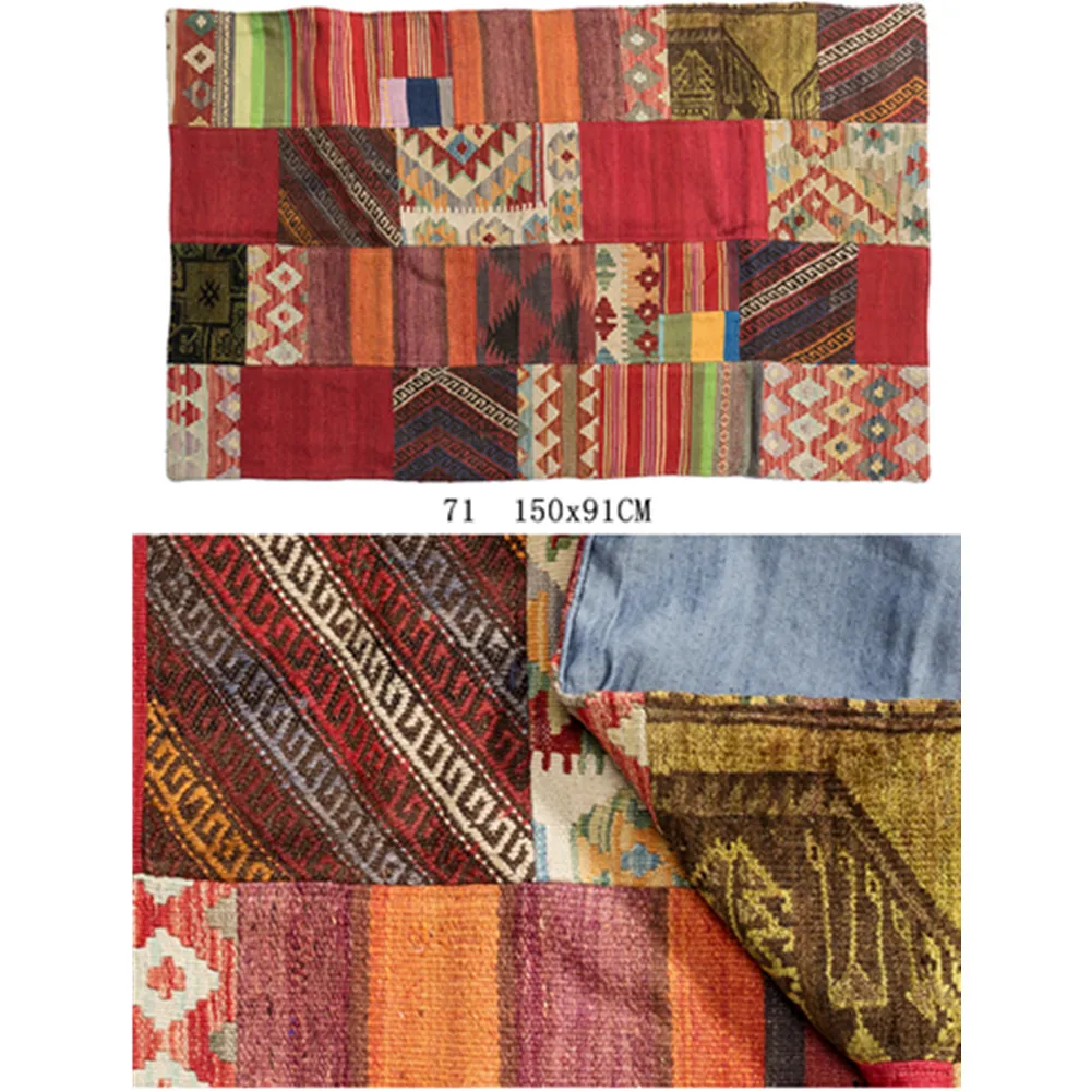 Пакистанский килим сшивание ручной работы ковер Шерсть Тканые Классические богемные напольные ковры