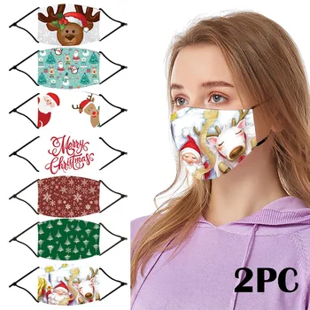

2pc Cloth Face Mask Reusable Face Shield Face Shield Windproof Breathable Mouth Mask Washable mondmaskers Mascherine lavabili
