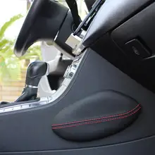 Универсальное автомобильное сиденье, подушка для ног, подушка для поддержки ног, Кожаная подушка для ног, наколенник, поддержка бедра, автомобильные аксессуары, мягкая подушка для интерьера