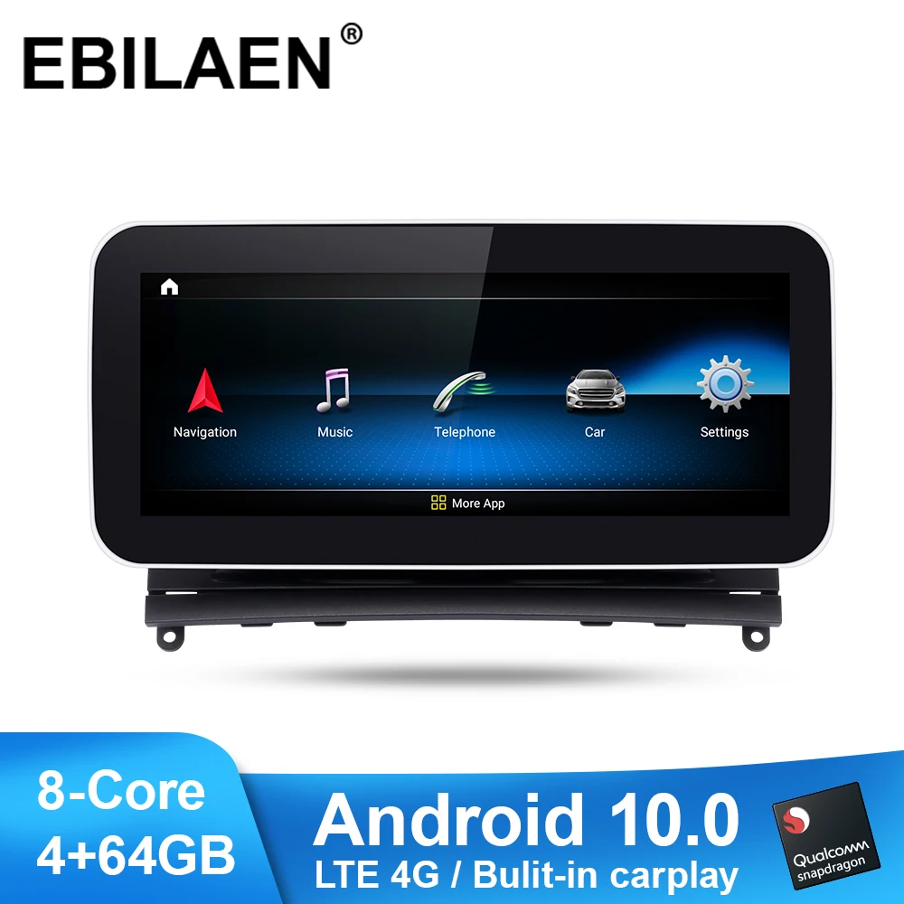 

EBILAEN Car Multimedia Player for Mercedes Benz C Class W204 S204 2008-2010 Android 10.0 Autoradio Stereo Navi GPS Headunit