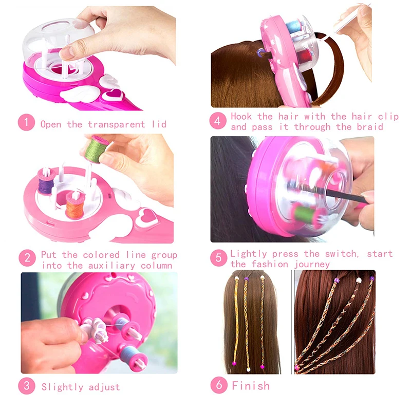 Newly Automatic Hair Braider Electric Hairstyle Braid Kit DIY Hair Styling Tool Novelty Gift for Teen Girl