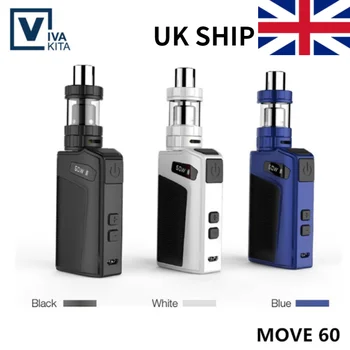 

UK SHIPPING! Vaptio MOVE TC 60 Kit Vape Bulit-in 2100mAh 60W OLED 0.69" Box Mod 510 Top Fill 2ml Tank PT1 Core Head E Cigarette