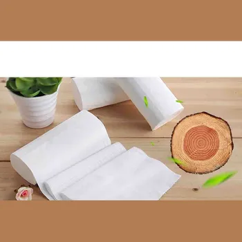 

12pcs Roll Paper Tissue Paper Roll 4 Layer Thickened Household Paper Coreless bamboo pulp roll paper toilet paper bulk new #29