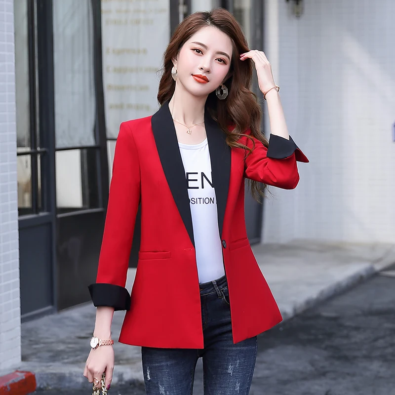

2020 Women Jackets Spring Women Blazer Jacket Autumn Female Outerwear Elegant Ladies Coat Long-sleeve Women Blazers Jackets