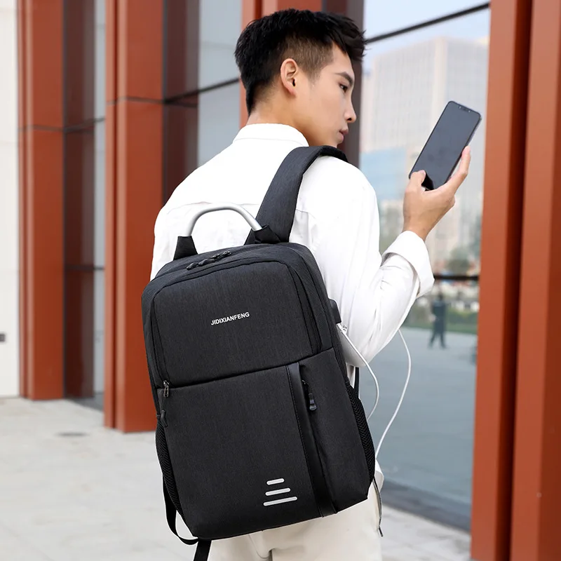 

Oxford Cloth Backpack Wear-Resistant Waterproof Rucksack Customizable Logo Business Shoulder Multi-functional Micro
