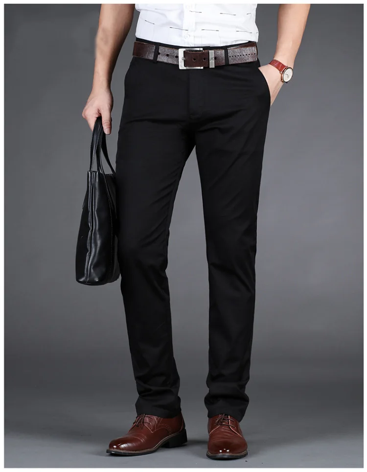 slim fit stretch trousers mens