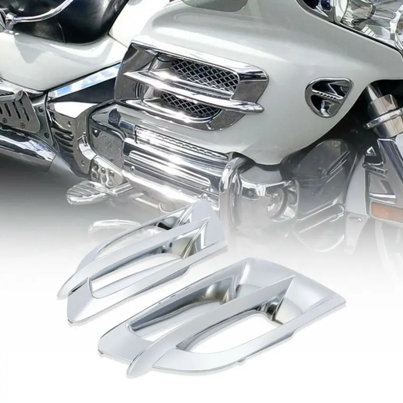 Мотоциклетная хромированная левая и правая Обтекатели Accent Grilles для Honda Goldwing GL1800 2001-2011