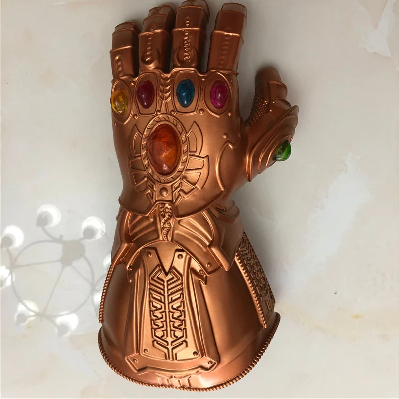 1: 1 светодиодный светильник Thanos Gauntlet War cosplay светодиодный перчатки костюм на Хэллоуин Подарочная бутафория