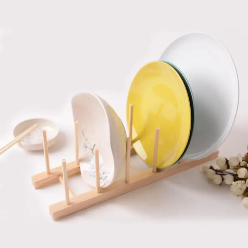 Простая книжная полка подставка для посуды кастрюли деревянная доска из дерева