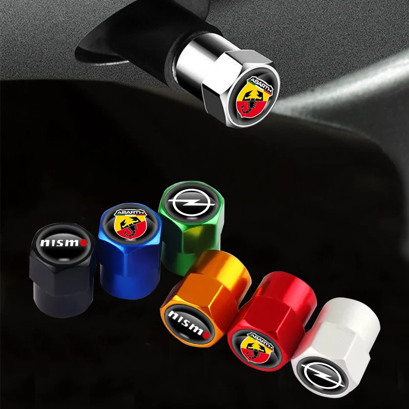 4pcs/Set Metal Car Wheel Tire Valve Caps For Peugeot 206 307 308 3008 207 208 407 508 2008 5008 107 106 205 301 Auto Accessories