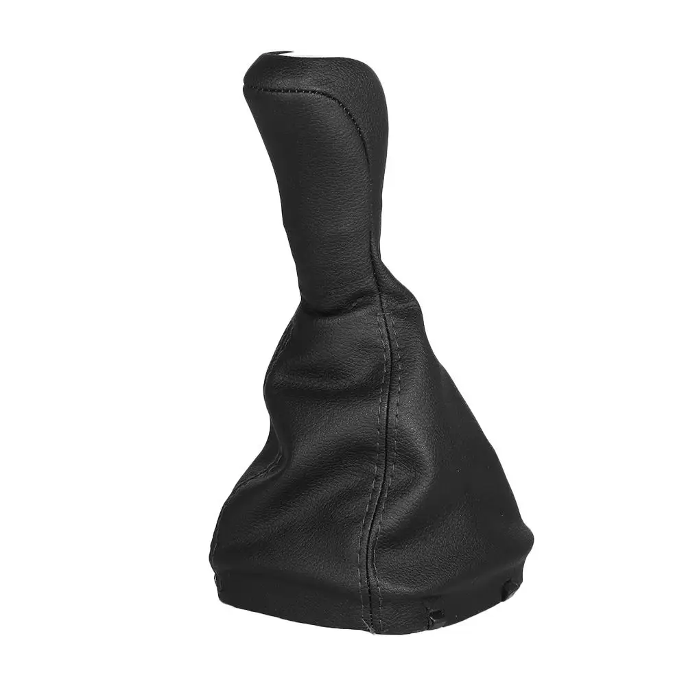 

6 Speed Car Gear Shift Knob Cover Leather Case Black For Mercedes-Benz Class C W203