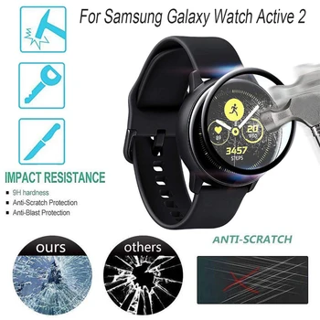 

Smart Watch Screen Protector Glass Protective Film For Samsung Galaxy Watch Active 2 40mm 44mm 3D Full Edge Fibre film