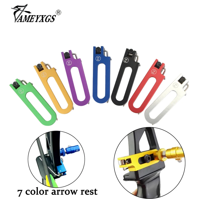 1pc Archery Magnetic Arrow Rest Right/Left Hand Recurve Bow Hunting Bow Archery Training Shooting Sports Accessories