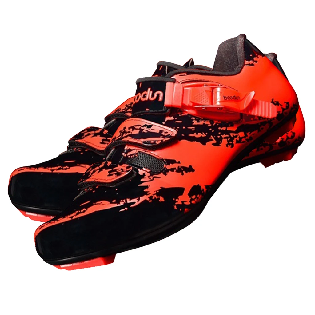 Orange 41 MTB велосипедные кроссовки, обувь для велосипеда, Мужская велосипедная обувь, широкие ноги, Велосипедное оборудование, снаряжение-легкий и многофункциональный - Цвет: Orange 41