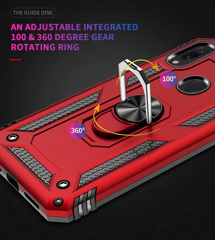 Чехол с магнитным кольцом для Xiao mi Red mi Note 7 8 Pro 7A 8A K20 противоударный металлический защитный чехол для Red mi Note7 Note8 Pro 8 7 A
