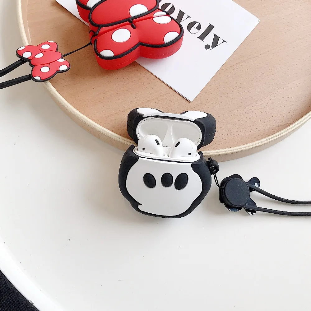 3D модный мультяшный Bluetooth чехол для наушников для Apple AirPods, мягкий зарядный чехол для наушников s для Airpods, защитная задняя крышка