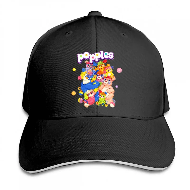Бейсбольная кепка Popples для мужчин и женщин, Кепка-Дальнобойщик, модная Регулируемая Кепка - Цвет: 2-Black
